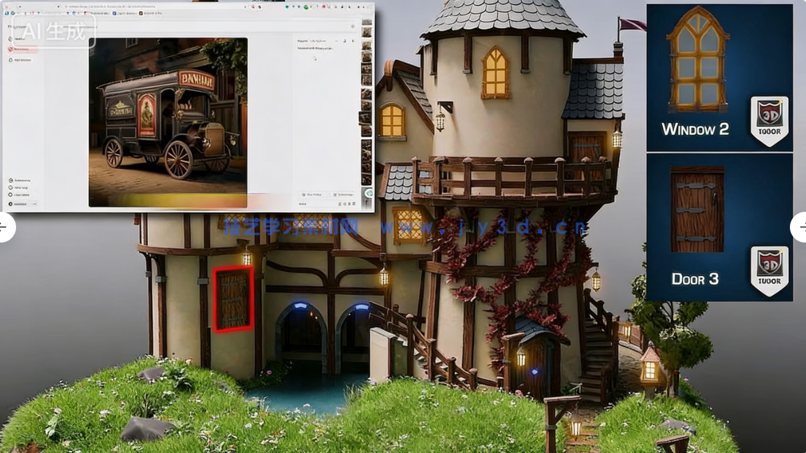 【中文字幕】Blender法师塔建筑环境场景完整制作流程视频教程(图3)